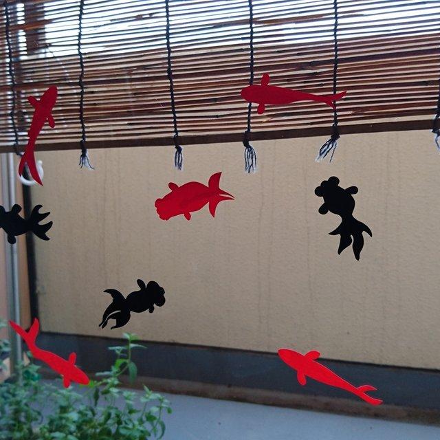 金魚シールセット カッティングシート ウォールステッカー ハンドメイドマーケット Minne 金魚シールセット カッティングシート ウォールステッカー ハンドメイドマーケット Minne
