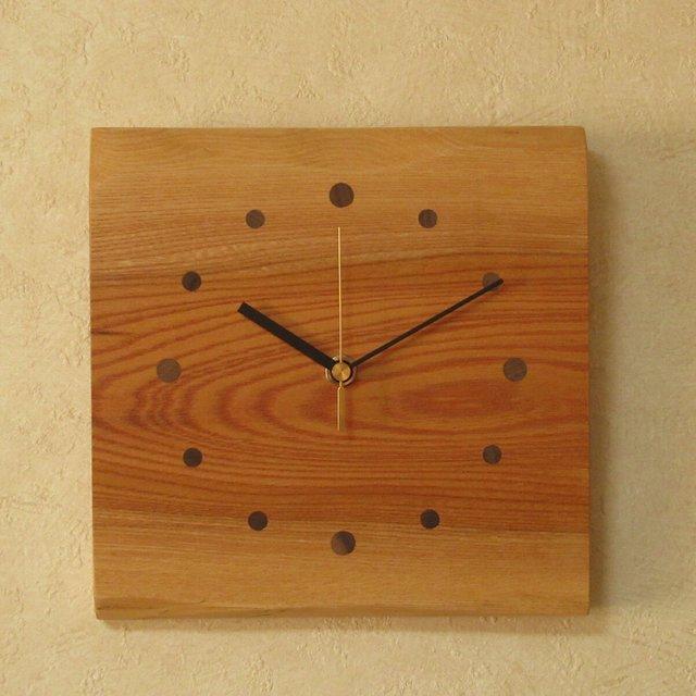 2100円 おすすめ 天然木 欅 けやき 木製時計29 掛け時計