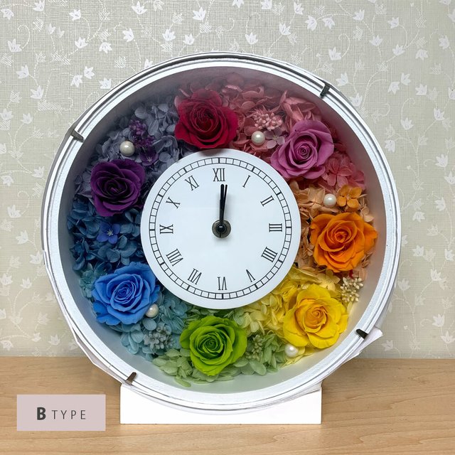 プリザ 花時計 レインボー Minne 日本最大級のハンドメイド 手作り通販サイト プリザ 花時計 レインボー Minne 日本最大級のハンドメイド 手作り通販サイト