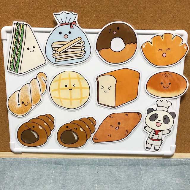 New 新しいパン追加可能パンやさんにおかいもの 歌 マグネット 保育 教材 Minne 日本最大級のハンドメイド 手作り通販サイト