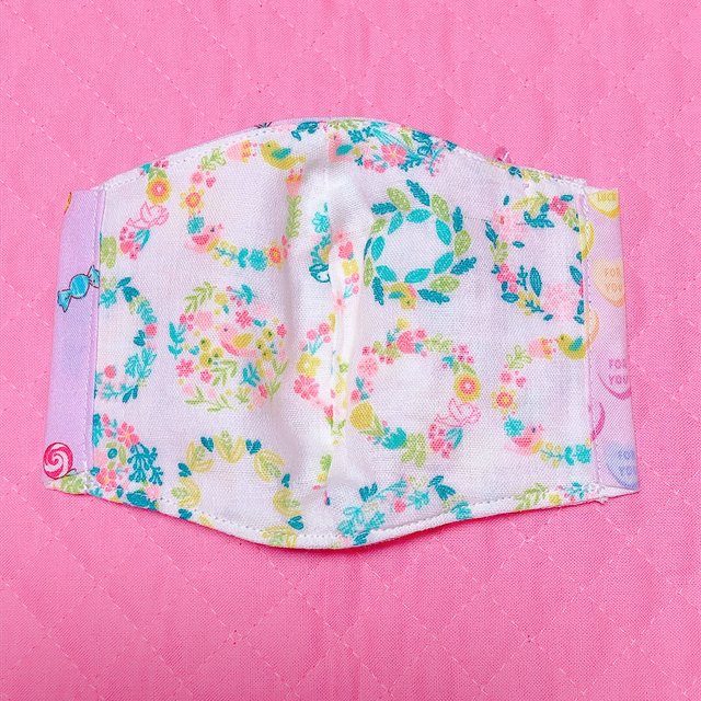 【海外限定】 ゆめかわ キッズマスク レトロ スイーツ うさぎ柄 - 外出用品