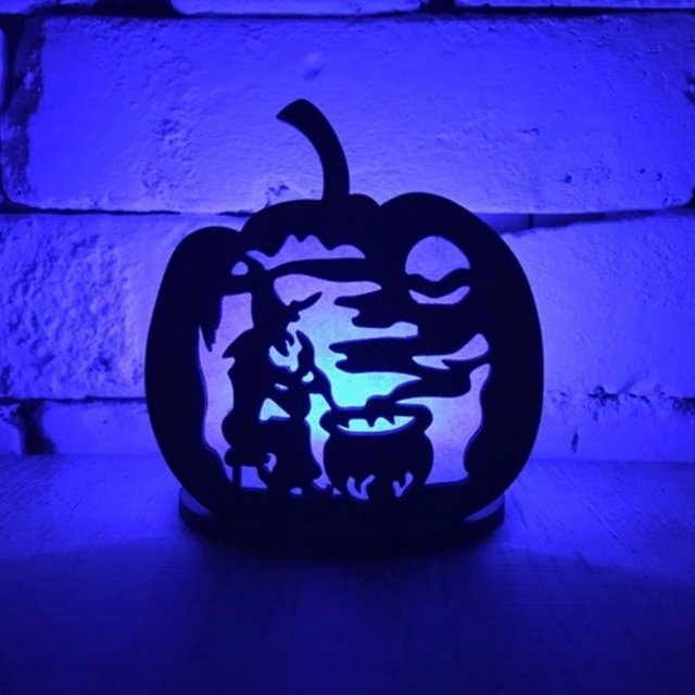 Halloweenかぼちゃランプ 毒と魔女 七色に変化するledキャンドル付き ハンドメイドマーケット Minne Halloweenかぼちゃランプ 毒と魔女 七色に変化するledキャンドル付き ハンドメイドマーケット Minne