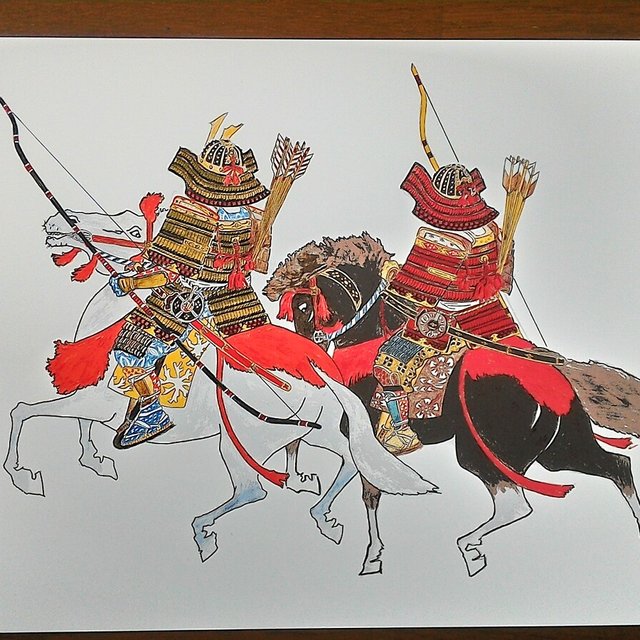 034 色鉛筆画 水彩色鉛筆 A3サイズ 鎧武者イラスト 騎馬武者 サムライ Minne 日本最大級のハンドメイド 手作り通販サイト 034 色鉛筆画 水彩色鉛筆 A3サイズ 鎧武者イラスト 騎馬武者 サムライ Minne 日本最大級のハンドメイド 手作り通販サイト