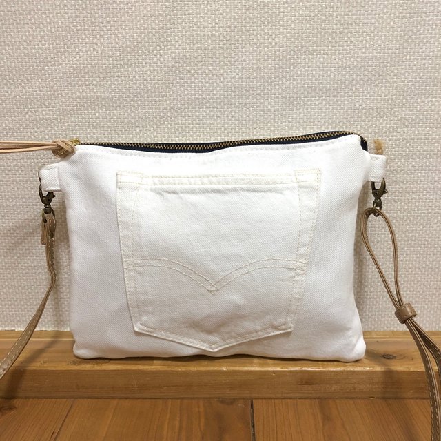 ホワイトデニム ミニショルダーバッグ ハンドメイドマーケット Minne ホワイトデニム ミニショルダーバッグ ハンドメイドマーケット Minne