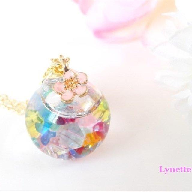 花のワルツ スノードームネックレス ハンドメイドマーケット Minne 花のワルツ スノードームネックレス ハンドメイドマーケット Minne