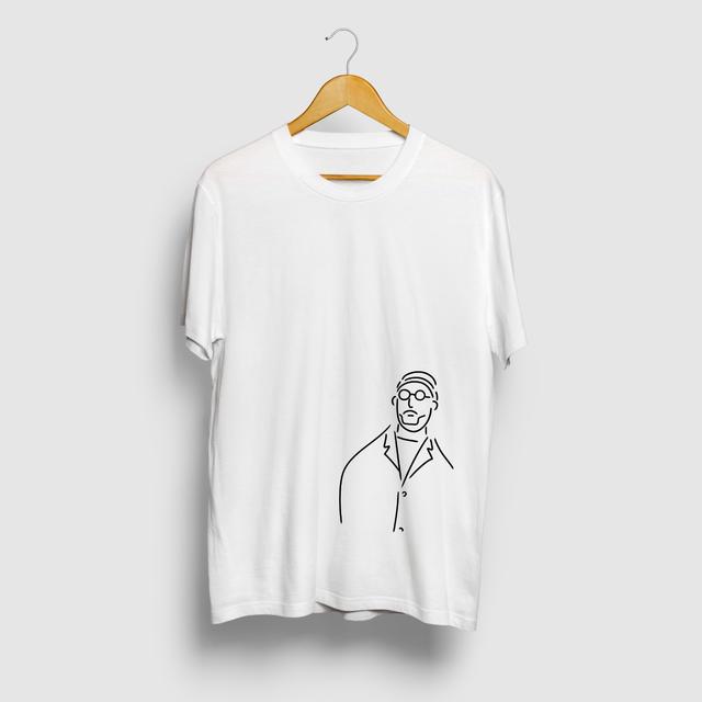 丸メガネおじさん イラストtシャツ Minne 日本最大級のハンドメイド 手作り通販サイト