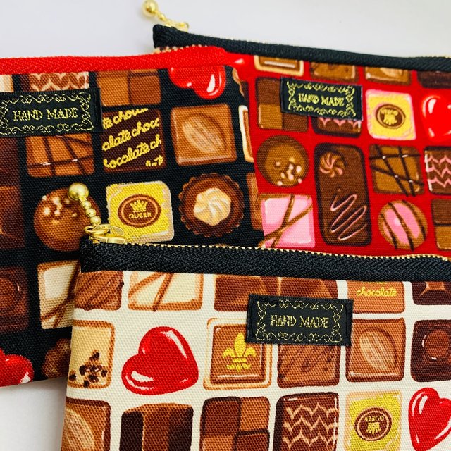 チョコレートポーチ ミニポーチ コインケースポーチ ハンドメイドマーケット Minne チョコレートポーチ ミニポーチ コインケースポーチ ハンドメイドマーケット Minne