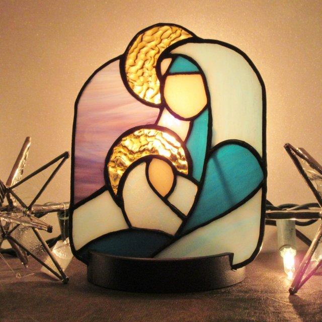 聖母子のパネルライト