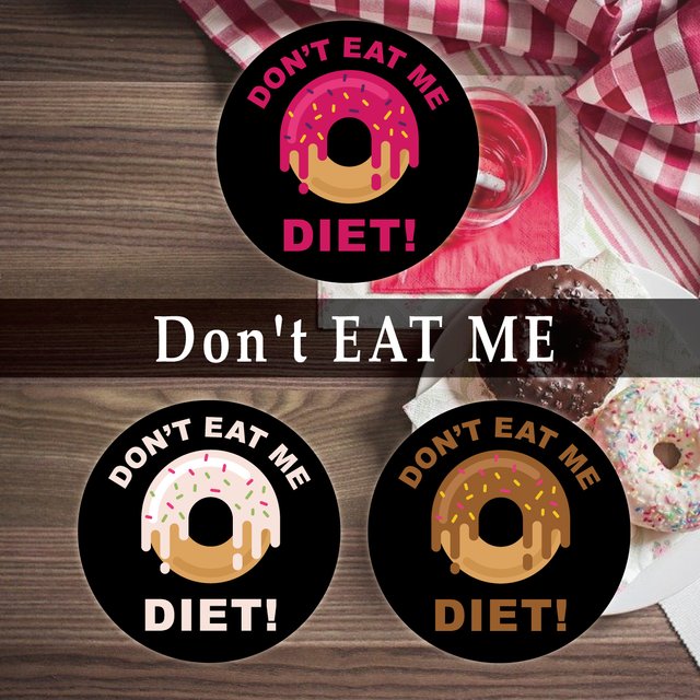 DON'T EAT ME ドント 高品質新品 イート ミー SRMS0007 超防水 UVカット 今年も話題の ダイエット ダイエットシールステッカー 屋外使用可