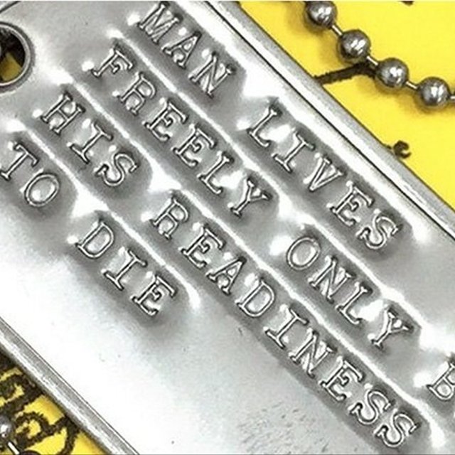 名言 Dogtag 死ぬ覚悟が出来ていれば人は自由に生きられる Dp 002 Usa 新品 ハンドメイドマーケット Minne 名言 Dogtag 死ぬ覚悟が出来ていれば人は自由に生きられる Dp 002 Usa 新品 ハンドメイドマーケット Minne