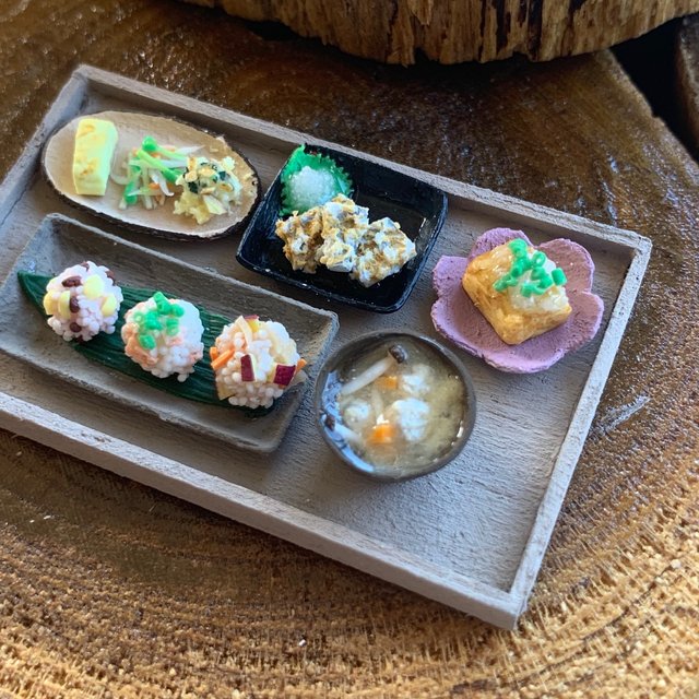 秋の3種のまんまるおにぎり定食 ハンドメイドマーケット Minne 秋の3種のまんまるおにぎり定食 ハンドメイドマーケット Minne