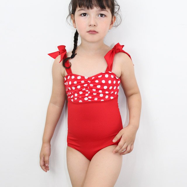 水着 水玉リボン ワンピース キッズ ハンドメイドマーケット Minne 水着 水玉リボン ワンピース キッズ ハンドメイドマーケット Minne