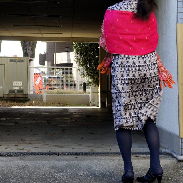 デシン古代柄アンテミオン Vあきワンピース ハンドメイドマーケット Minne デシン古代柄アンテミオン Vあきワンピース ハンドメイドマーケット Minne