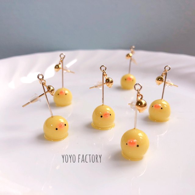 再販 りんご飴風 ひよこ飴のピアス Minne 日本最大級のハンドメイド 手作り通販サイト 再販 りんご飴風 ひよこ飴のピアス Minne 日本最大級のハンドメイド 手作り通販サイト