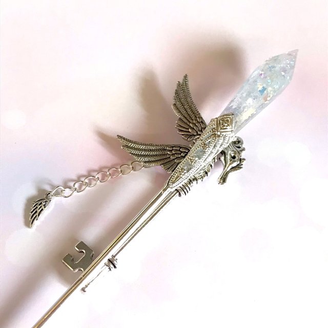 ドール用 魔法の杖 白銀の騎士の杖 マジックワンド ハンドメイドマーケット Minne ドール用 魔法の杖 白銀の騎士の杖 マジックワンド ハンドメイドマーケット Minne