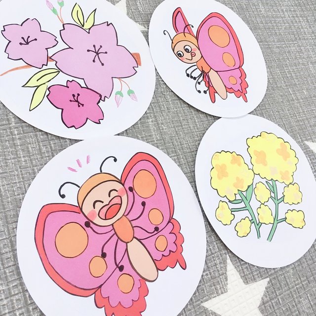 新作 ちょうちょう 丸画用紙素材 ペープサートパネルシアター保育教材4枚セット知育玩具春のおすすめ童謡 ハンドメイドマーケット Minne 新作 ちょうちょう 丸画用紙素材 ペープサートパネルシアター保育教材4枚セット知育玩具春のおすすめ童謡 ハンドメイドマーケット Minne