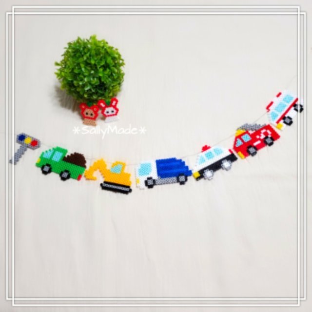 働く車ガーランド Minne 日本最大級のハンドメイド 手作り通販サイト 働く車ガーランド Minne 日本最大級のハンドメイド 手作り通販サイト