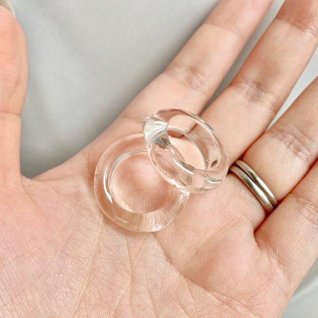 100 トランス クリア レジン の 氷 いびつ リング 指輪 クリアリング ハンドメイドマーケット Minne 100 トランス クリア レジン の 氷 いびつ リング 指輪 クリアリング ハンドメイドマーケット Minne
