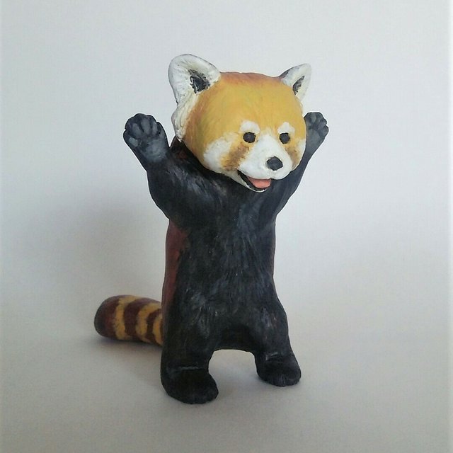 威嚇が可愛いレッサーパンダのフィギュア Minne 日本最大級のハンドメイド 手作り通販サイト 威嚇が可愛いレッサーパンダのフィギュア Minne 日本最大級のハンドメイド 手作り通販サイト