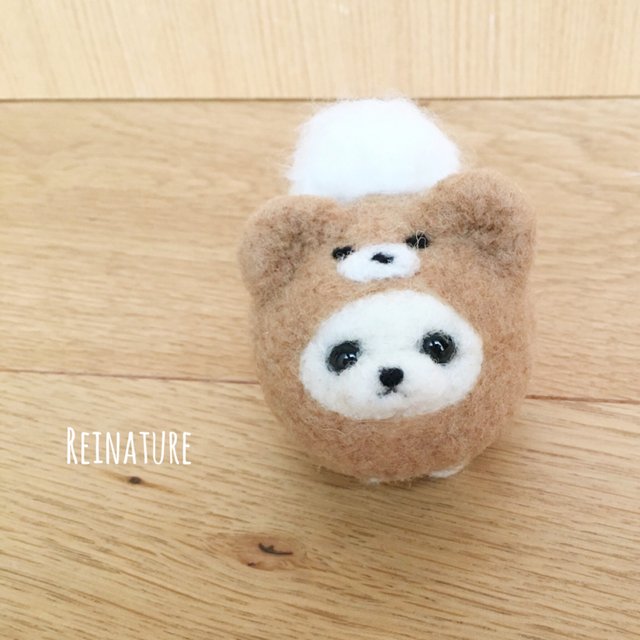 ポメラニアンの赤ちゃん くまさん着ぐるみ ハンドメイドマーケット Minne ポメラニアンの赤ちゃん くまさん着ぐるみ ハンドメイドマーケット Minne