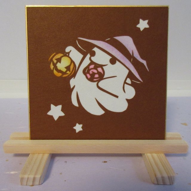 切り絵豆色紙 ハロウィンおばけ ハンドメイドマーケット Minne 切り絵豆色紙 ハロウィンおばけ ハンドメイドマーケット Minne