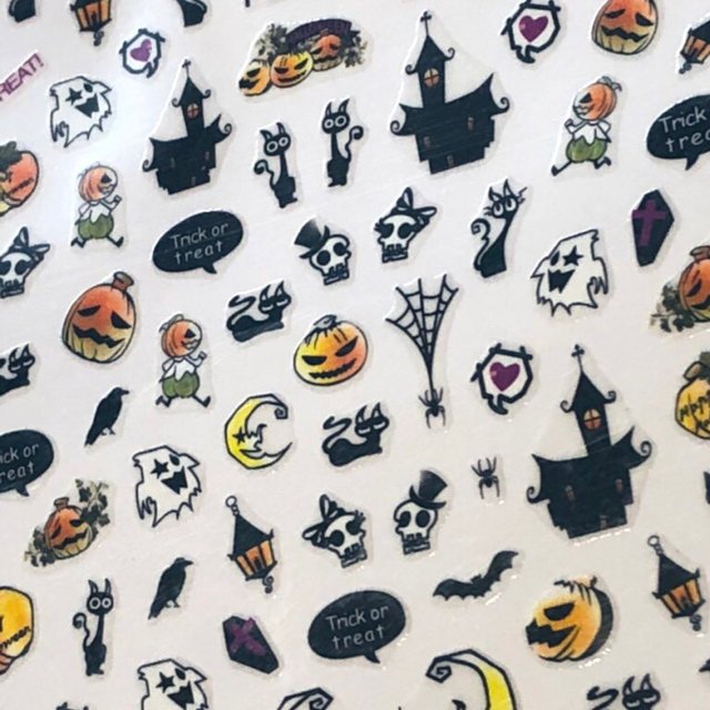 再 1ハロウィンネイルシール No 005 ハンドメイドマーケット Minne 再 1ハロウィンネイルシール No 005 ハンドメイドマーケット Minne