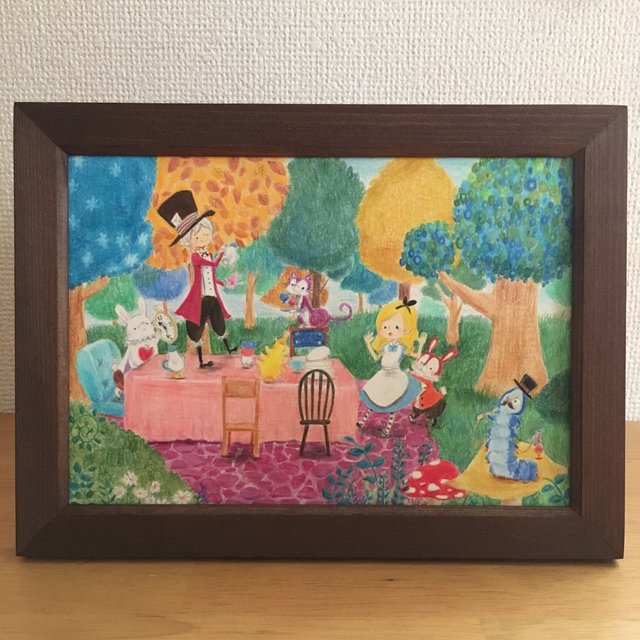 アリスのお茶会 原画 ハンドメイドマーケット Minne アリスのお茶会 原画 ハンドメイドマーケット Minne