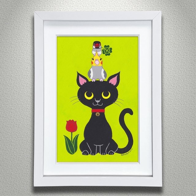 絵本作家の原画 猫と花と小鳥ブレーメン 黒猫 B 猫 鳥 花 イラスト 絵 北欧 アート 絵画 Minne 日本最大級のハンドメイド 手作り通販サイト 絵本作家の原画 猫と花と小鳥ブレーメン 黒猫 B 猫 鳥 花 イラスト 絵 北欧 アート 絵画 Minne 日本最大級のハンドメイド 手作り通販サイト