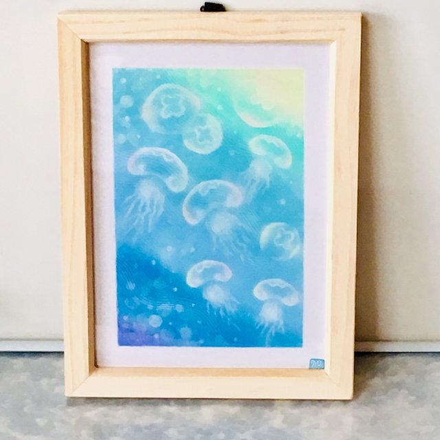 再販 パステル画原画 虹海月 にじかいげつ にじくらげ ハンドメイドマーケット Minne 再販 パステル画原画 虹海月 にじかいげつ にじくらげ ハンドメイドマーケット Minne