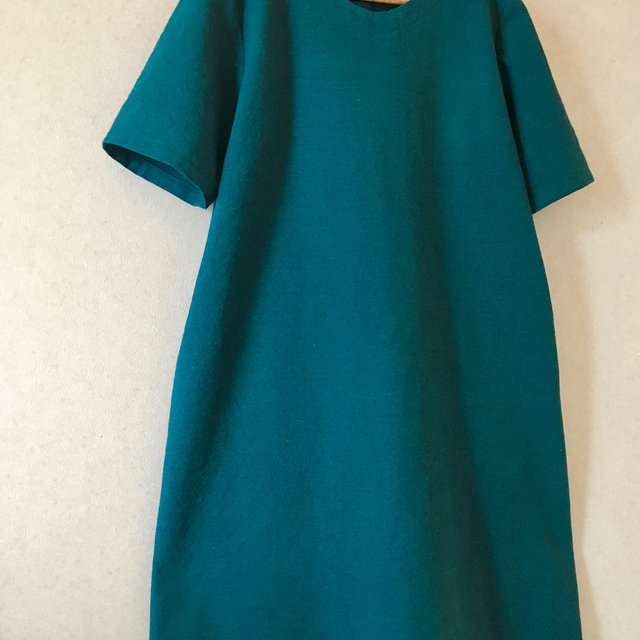 ワッシャーハーフリネン ゆったりざっくりワンピース ターコイズブルー ハンドメイドマーケット Minne ワッシャーハーフリネン ゆったりざっくりワンピース ターコイズブルー ハンドメイドマーケット Minne