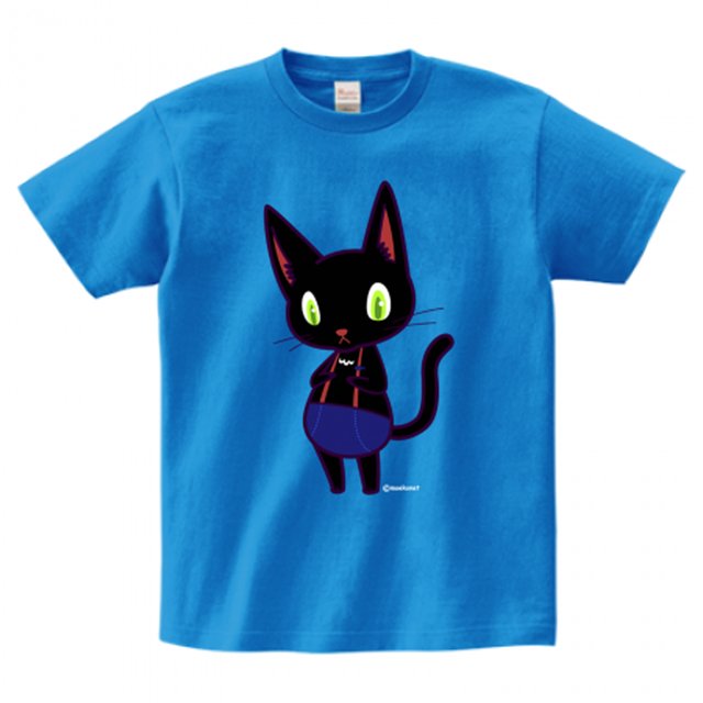 黒猫キャラクターtシャツ 大人 子供サイズ ハンドメイドマーケット Minne