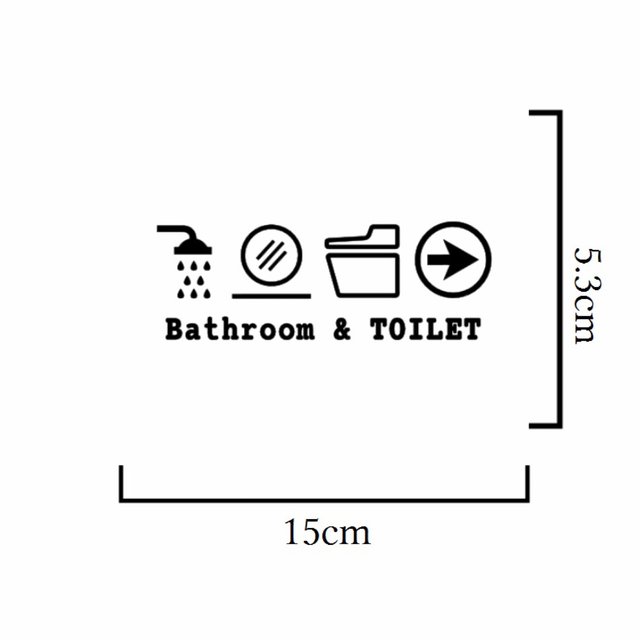 お手洗いはあちらですよステッカー トイレサイン トイレマーク レストルーム お風呂場 浴槽 Minne 日本最大級のハンドメイド 手作り通販サイト