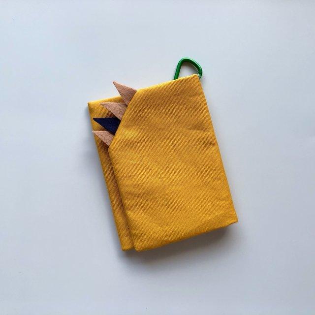 移動ポケット【カラビナ付き】ギザギザ Mustard /コドモノ