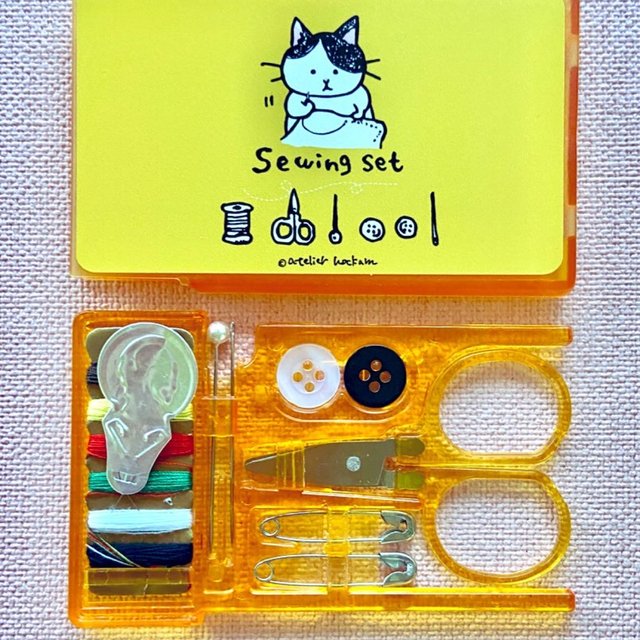 小さなお裁縫セット ミニソーイングセット 猫 ハンドメイドマーケット Minne 小さなお裁縫セット ミニソーイングセット 猫 ハンドメイドマーケット Minne