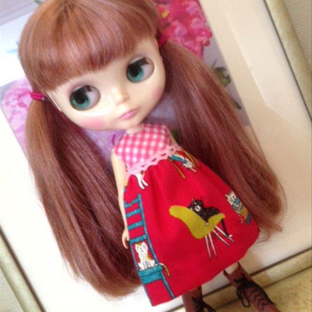 お人形さんのお洋服 まったりネコちゃん For22cmドール ブライス Etc ハンドメイドマーケット Minne お人形さんのお洋服 まったりネコちゃん For22cmドール ブライス Etc ハンドメイドマーケット Minne
