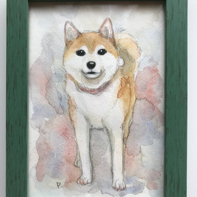 柴犬の絵 ハンドメイドマーケット Minne 柴犬の絵 ハンドメイドマーケット Minne