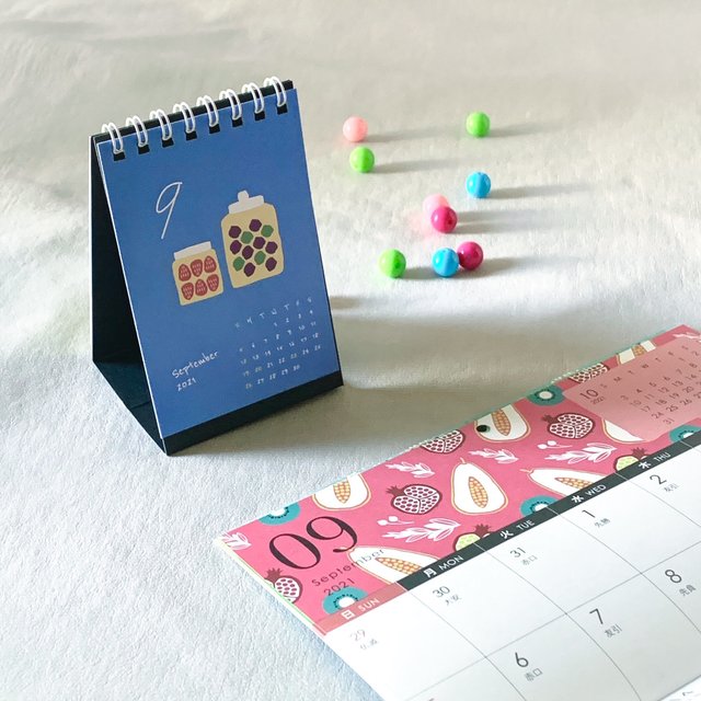ミニ卓上カレンダー 21年 北欧デザイン Minne 日本最大級のハンドメイド 手作り通販サイト