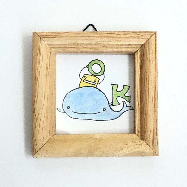 だいたいokです ロボさんの絵 フレーム付 ハンドメイドマーケット Minne だいたいokです ロボさんの絵 フレーム付 ハンドメイドマーケット Minne