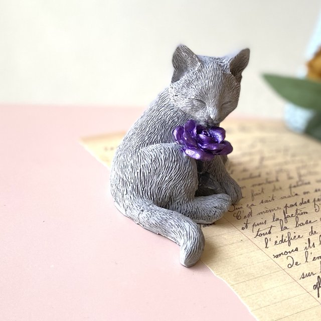 再販♪ 幸福のねこ 🐈u200d⬛ コラットcat アロマストーン minne 日本