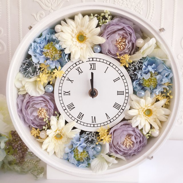 期間限定価格 完成品 送料無料花時計ブルー系 入学祝い 卒業祝い 結婚祝い 新築祝い お誕生日 母の日 開店祝い等のお祝いやプレゼントにおすすめ ハンドメイドマーケット Minne 期間限定価格 完成品 送料無料花時計ブルー系 入学祝い 卒業祝い 結婚祝い 新築祝い お誕生日 母の日 開店祝い等のお祝いやプレゼントにおすすめ ハンドメイドマーケット Minne