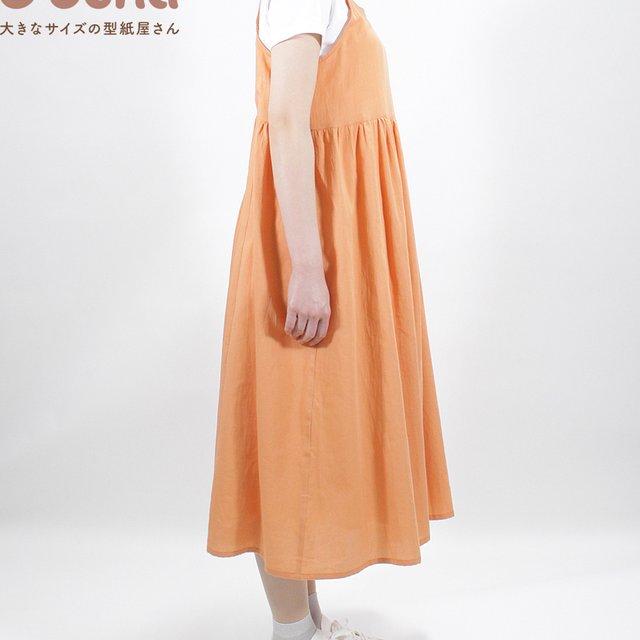 買ってすぐ使える型紙 キャミワンピース M L Ll 3l 4l 5l 6l 7l 8l 洋服 Minne 日本最大級のハンドメイド 手作り通販サイト