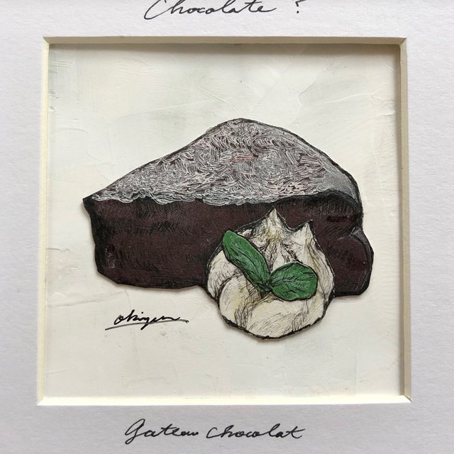 コラージュ原画作品 チョコレートスイーツ ハンドメイドマーケット Minne コラージュ原画作品 チョコレートスイーツ ハンドメイドマーケット Minne