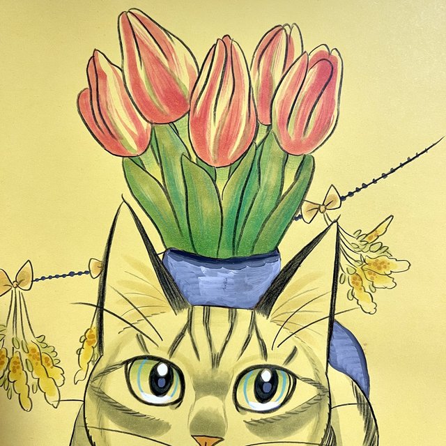 原画 172 チューリップの花瓶と猫のイラスト 猫 三毛猫 白猫 アニマル 絵 絵画 アート 手描き イラスト 手書き ハンドメイドマーケット Minne 原画 172 チューリップの花瓶と猫のイラスト 猫 三毛猫 白猫 アニマル 絵 絵画 アート 手描き イラスト 手書き ハンドメイドマーケット Minne