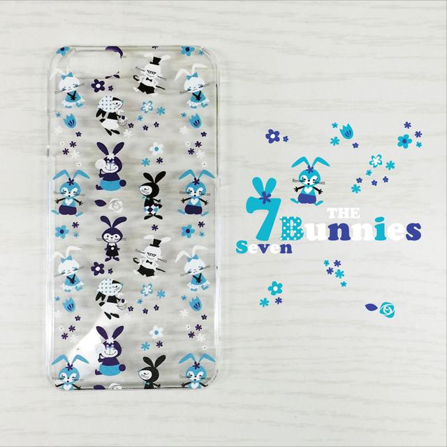 受注生産 かわいい うさぎ がいっぱいのスマホケース クリアケース ライトブルー ブルー ハンドメイドマーケット Minne 受注生産 かわいい うさぎ がいっぱいのスマホケース クリアケース ライトブルー ブルー ハンドメイドマーケット Minne