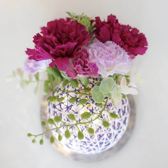 4月17日 土 16 30 17 30開催分 母の日に贈る 花束みたいな灯り を作ろう 紫 ハンドメイドマーケット Minne