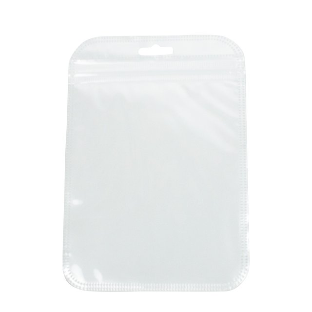 ヘッダー穴付き チャック付き 商品袋 白 透明 10 5cm 15cm 枚セット ハンドメイドマーケット Minne