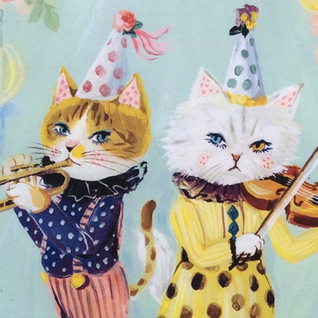 ネコちゃんたちの演奏会のイラスト ラスト1枚 複製イラスト Sale Minne 日本最大級のハンドメイド 手作り通販サイト ネコちゃんたちの演奏会のイラスト ラスト1枚 複製イラスト Sale Minne 日本最大級のハンドメイド 手作り通販サイト