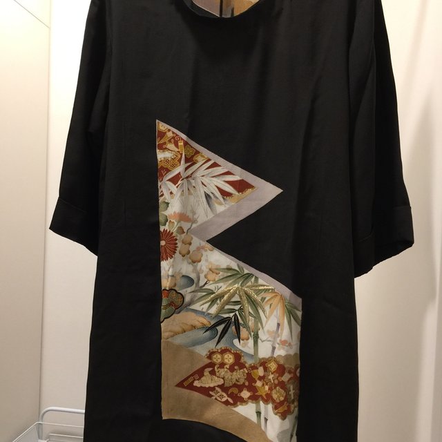着物リメイク 江戸妻ワンピース チュニック ハンドメイドマーケット Minne 着物リメイク 江戸妻ワンピース チュニック ハンドメイドマーケット Minne