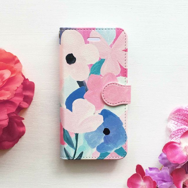 マリーの花束 手帳型スマホケース 受注製作 送料無料 Iphone Android 対応 Minne限定 ハンドメイドマーケット Minne マリーの花束 手帳型スマホケース 受注製作 送料無料 Iphone Android 対応 Minne限定 ハンドメイドマーケット Minne