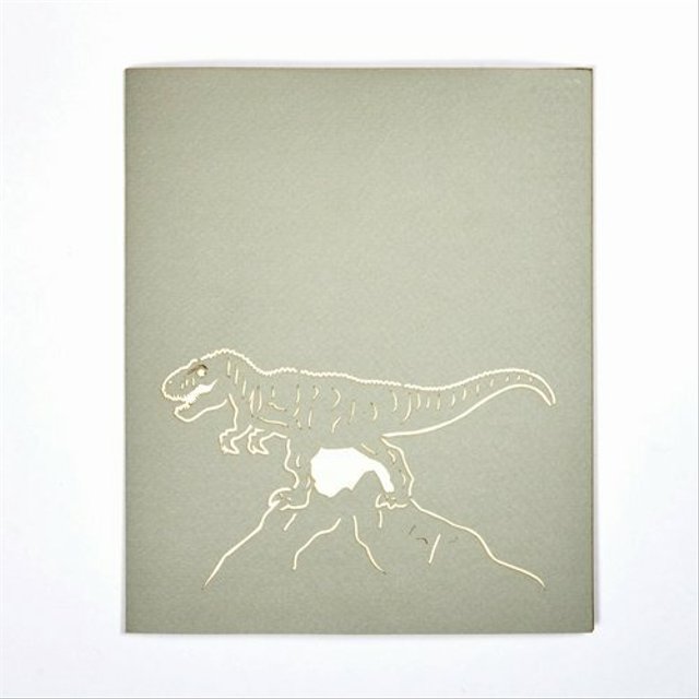手作り切り紙ポップアップカード 恐竜 ハンドメイドマーケット Minne